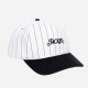 JACKER, Classic stripe snapback 5 panel, Black & white