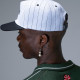 JACKER, Classic stripe snapback 5 panel, Black & white