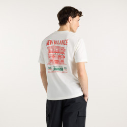 NEW BALANCE, Grab a bite london t-shirt, Sea salt
