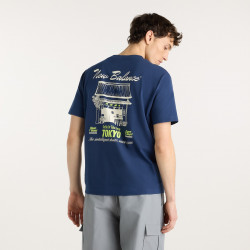NEW BALANCE, Grab a bite tokyo t-shirt, Nb navy