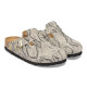BIRKENSTOCK, Boston print leve, Oyster