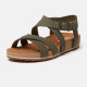 TIMBERLAND, Malibu waves backstrap sandal, Dark green nubuck