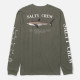 SALTY CREW, Bruce boys l/s tee, Dusty olive