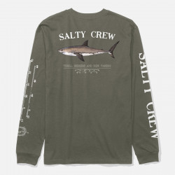 SALTY CREW, Bruce boys l/s tee, Dusty olive
