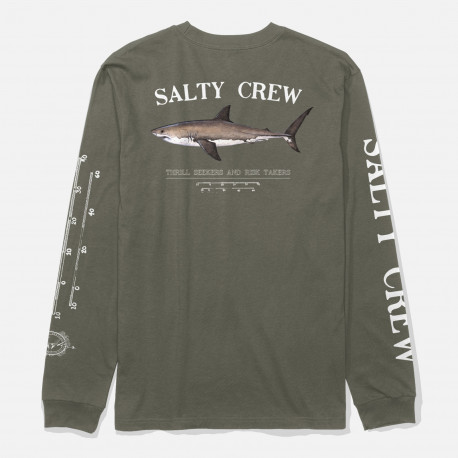 Bruce boys l/s tee - Dusty olive