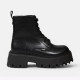BUFFALO, Aspen lace up mid, Vegan nappa