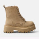 BUFFALO, Aspen lace up mid warm, Vegan nubuck