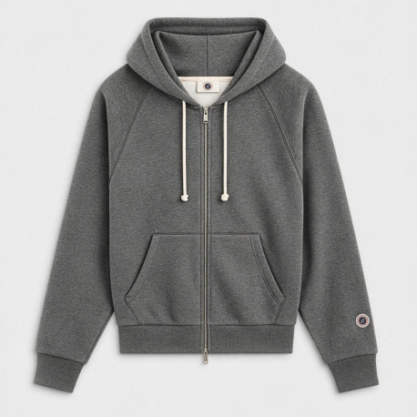 F iconic zip26 - Dark marl