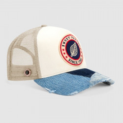SWEET PANTS, Patchwork cap, White pepper