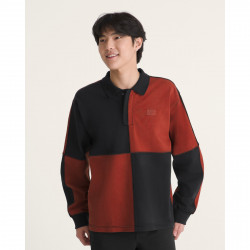 VANS, Check rugby ls knit, Poppy ember
