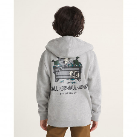 Dumpster raccoon full zip - Cement heather