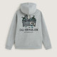 VANS, Dumpster raccoon full zip, Cement heather