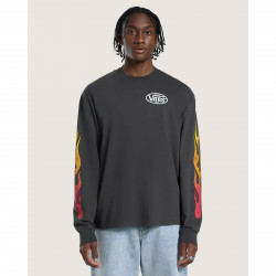 VANS, Burnin up ls tee, Faded black