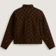 VANS, Check-5 checkerboardnim trucker jacket, Demitasse