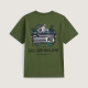 VANS, Dumpster raccoon ss tee, Green balsam