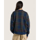 VANS, Printed plaid crewneck, Dress blues