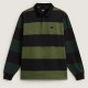 VANS, 2-tone stripe ward rugby ls, Black-green balsam