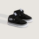VANS, Half cab decon elastic lace, Suede black/white