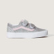 VANS, Old skool v, Glitter silver/pale petal