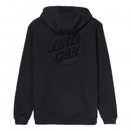 Tonal opus dot stripe hood - Black