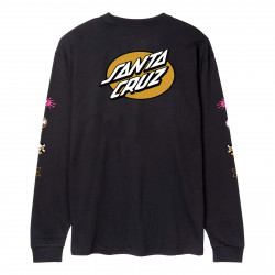 SANTA CRUZ, Knibbs cryptic ls t-shirt, Black