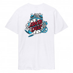 SANTA CRUZ, Grabke exploding dot t-shirt, White