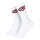 SANTA CRUZ, Broken dot sock, White