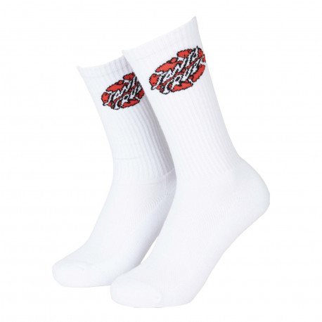 Broken dot sock - White