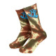SANTA CRUZ, Screaming hand tie dye sock, Green glow