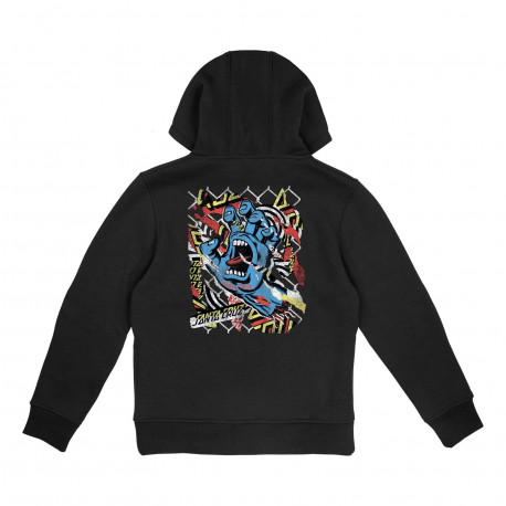 Youth damaged hand hood - Black
