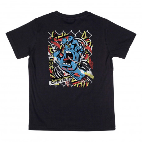 Youth damaged hand t-shirt - Black