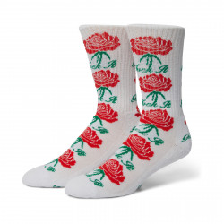 HUF, Socks fuck it rose crew, White