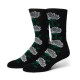 HUF, Socks fuck it rose crew, Black