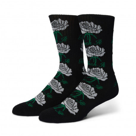 Socks fuck it rose crew - Black