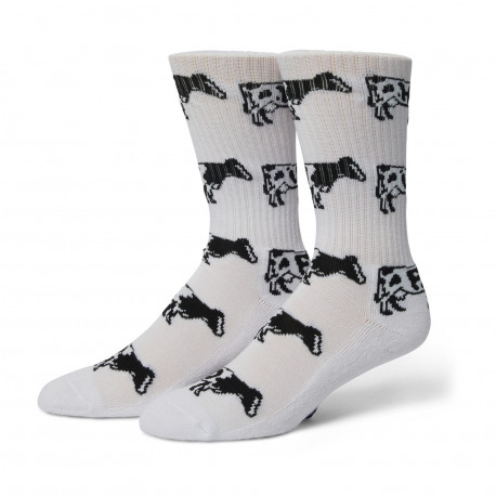Socks moo crew - White