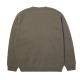 HUF, Sweat triple triangle embroidered crew, Dark earth brown