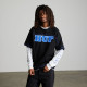 HUF, T-shirt legacy football, Black