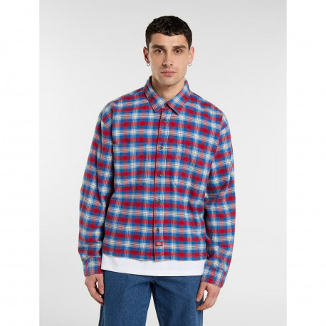 Jerome cropped flannel shirt - Deep claret