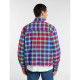 DICKIES, Jerome cropped flannel shirt, Deep claret