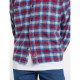 DICKIES, Jerome cropped flannel shirt, Deep claret