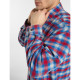 DICKIES, Jerome cropped flannel shirt, Deep claret