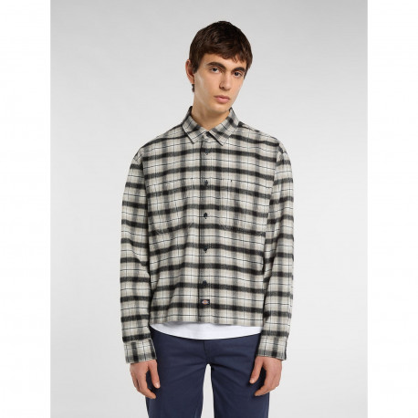 Jerome cropped flannel shirt - Black