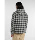 DICKIES, Laughlin hooded flannel shacket, Black