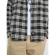 DICKIES, Laughlin hooded flannel shacket, Black