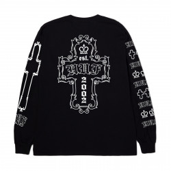 HUF, T-shirt hard luxe ls, Black