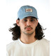 NATIF, Casquette 6 panneaux label, Denim