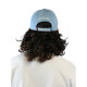 NATIF, Casquette 6 panneaux label, Denim