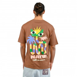 NATIF, T-shirt snake, Marron