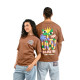 NATIF, T-shirt snake, Marron