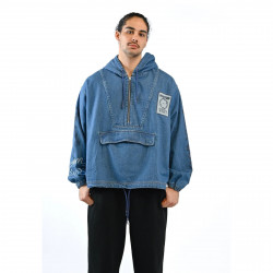 NATIF, Poncho jacket good vibes, Denim